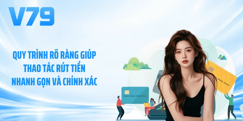Quy trình rõ ràng giúp thao tác rút tiền nhanh gọn và chính xác