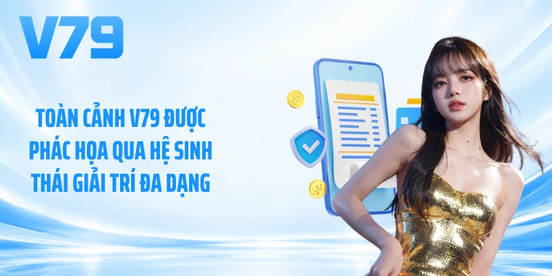 Toàn cảnh V79 được phác họa qua hệ sinh thái giải trí đa dạng